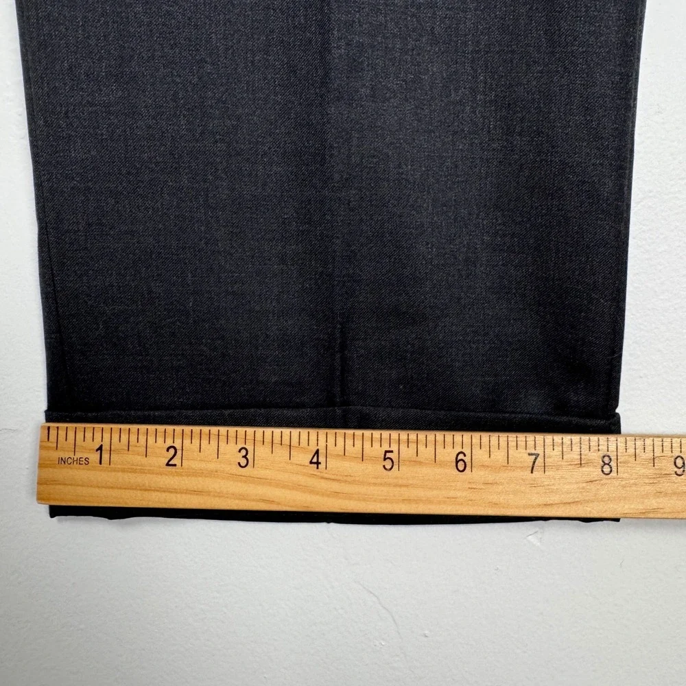Peter Millar Collection‎ Mens 40 Charcoal Gray 100% Wool Dress Pants Slacks